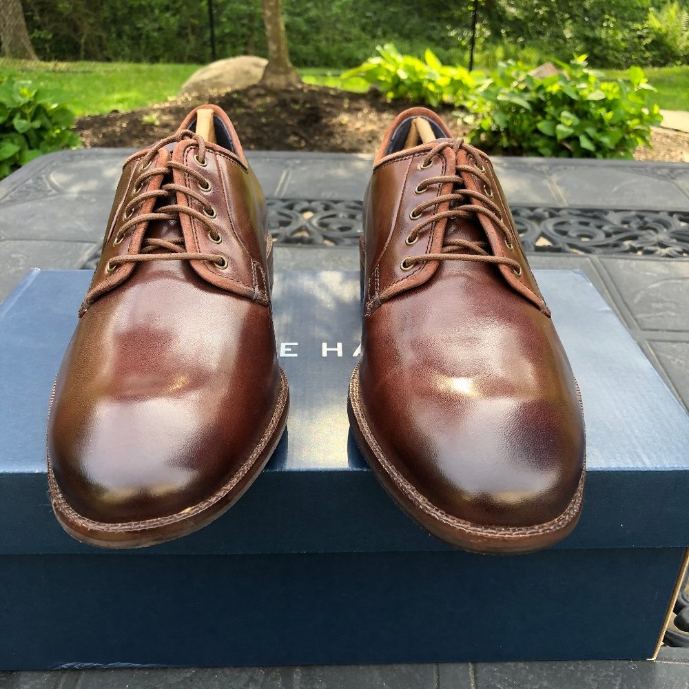 Cole Haan Warner Grand Postman Oxford In Chestnut - Picture 2 of 11